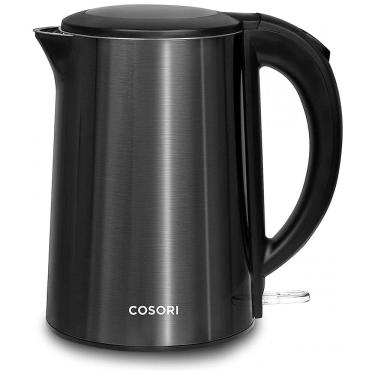 Imagem de Chaleira Elétrica 1.5 L com Desligamento Automático, 110v, COSORI Double Wall Electric Kettle, Preto