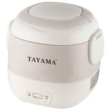 Imagem de Mini Panela de Arroz 300mL Portátil, 110V 100W, Tayama TMRC03R, Branca