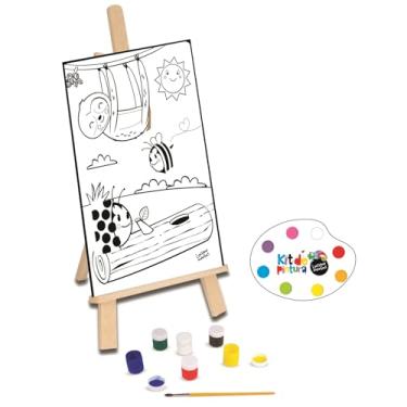 Imagem de Nig Brinquedos Kit de Pintura Infantil com Cavalete Luciano Martins