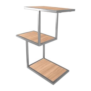 Imagem de Prateleira Nicho Para Decoração de Sala Quarto Canyon - Prata/jade