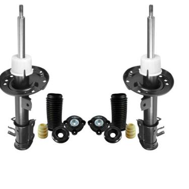 Imagem de 02 Amortecedor Fiat Fiorino 2013 A 2015 Nakata + Kit Batente Dianteiro