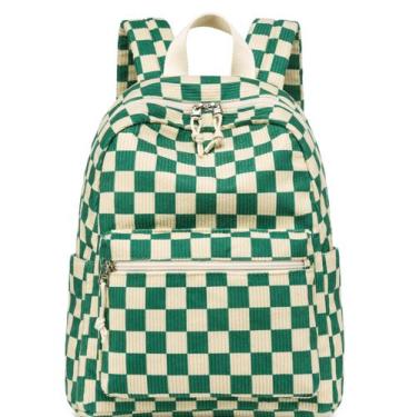 Imagem de Mochila Bluboon Mini para meninas, criança, veludo cotelê floral