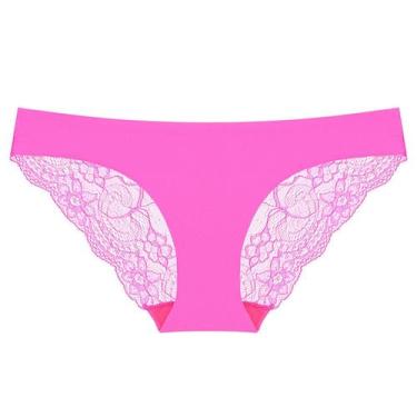 Imagem de 1pc Sexy Ladies Low-rise Transparente Lace Calcinha Respirável Qualida