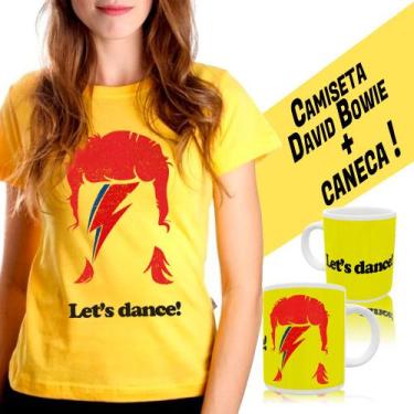 Imagem de Camiseta camisa David Bowie Lats Dance + Caneca - LADO B ROCK CAMISETA