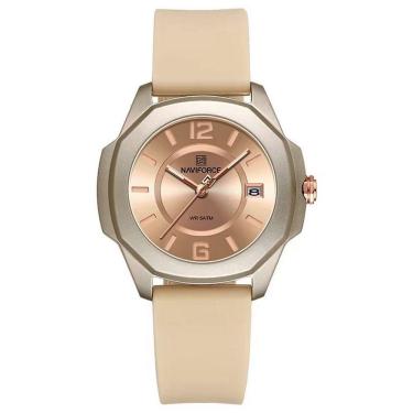 Imagem de Relógio Esportivo De Silicone Confortável Moda Clássica À Prova Da Água Rosa Claro