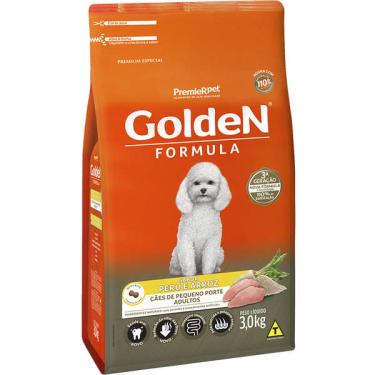 Imagem de Ração Seca PremieR Pet Golden Formula Peru & Arroz para Cães Adultos de Pequeno Porte - 3 Kg