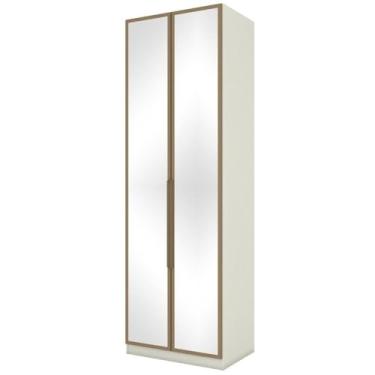 Imagem de Guarda Roupa/Roupeiro Henn Mc09 Seletto 2 Porta Com Cabideiro Com Espelho