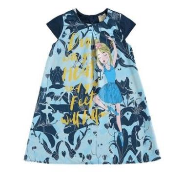 Imagem de Vestido Infantil Cotton Tecido Maquinetado Sublimado Glinny-Feminino
