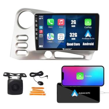 Imagem de Kunfine CarPlay Android Navegação Automática Rádio GPS Estéreo Câmera Reversa Tela IPS Tela Sensível ao Toque Tablet Pad Media Player para Toyota Corolla Matrix 2003-2008, se Aplicável Quad Core 2G +