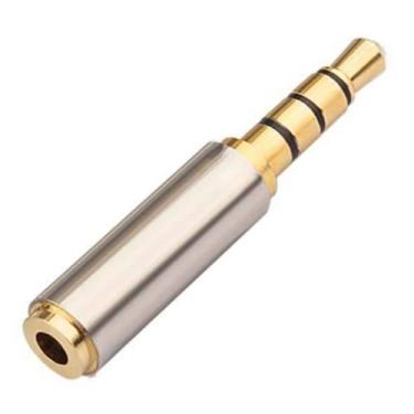 Imagem de Adaptador P1 Fêmea 2,5mm Para P2 Macho 3,5mm Plug Conector Conversor -