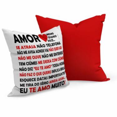 Imagem de Almofada dia dos namorados - Planetarte, Amor em palavras