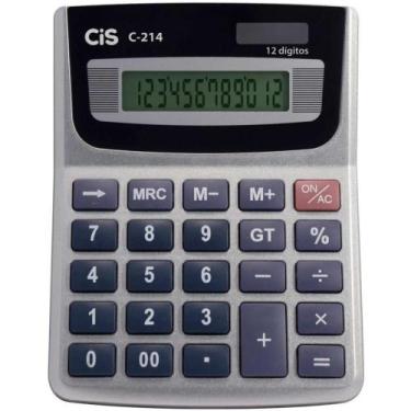Imagem de Calculadora de Mesa 12 Dígitos Modcalck C-214 Dual Power - Sertic