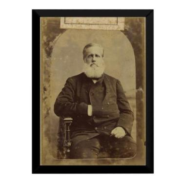 Imagem de Quadro Foto Rara Don Pedro Ii Acervo Imperial Grande 42x29cm - Fanarte