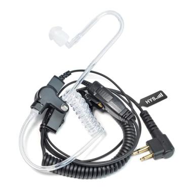 Imagem de HYS Fone de ouvido de vigilância com tubo de ar acústico Covert com PTT e microfone para walkie-talkie MOTOROLA CLS1413 CLS1450 CP110 CP200 GP300 GP2000 CT150 CP040 PRO1150 SP10 XTN600