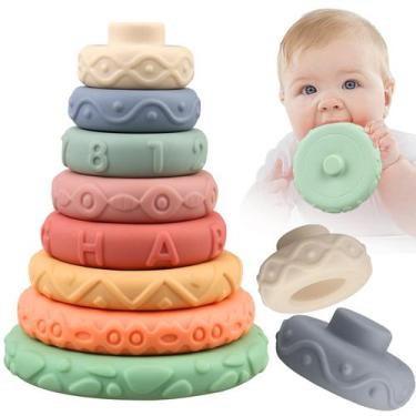 Imagem de Brinquedo de Empilhar Miawow para Bebês de 0 a 18 Meses