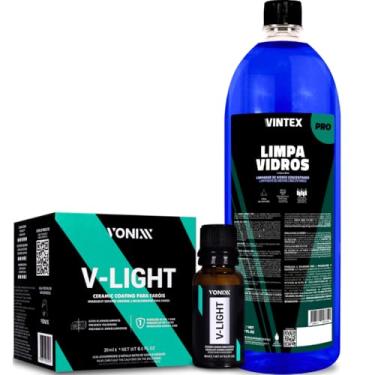 Imagem de Ki Limpeza E Vitrificação De Vidros Coating Ceramico V-Light 20ml Vonixx Limpa Vidros Pro Vintex