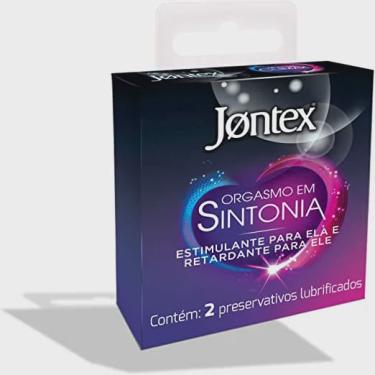 Imagem de Camisinha Jontex Orgasmo em Sintonia Texturizado Retardante com 2 unidades