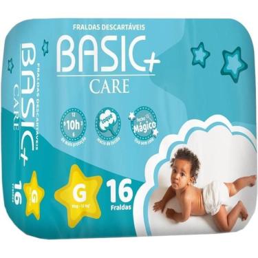 Imagem de Fralda Descartável Basic+ Care G - 16 unidades