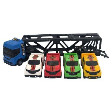 Imagem de Cegonheira De Brinquedo Com 4 Carrinhos Cor:azul
