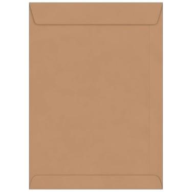 Imagem de 250 Envelopes A4 Kraft Saco Liso Armazenar Transportar Organizar Proteger Folhas Papel Documentos