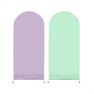 Imagem de Painel de festa decorativo romano liso dupla face 2mx1m - Davest, LILÁ