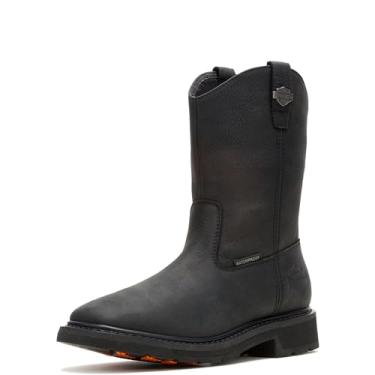 Imagem de Harley-Davidson Bota masculina casual de couro impermeável Altman, Preto, 40