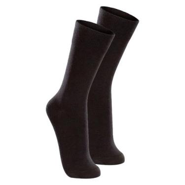 Imagem de Kit com 2 Pares de Meias Casual Lupo 1210-201, Preto, 45-48