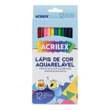 Imagem de Lápis de Cor Aquarelável 12 Unidades - Acrilex