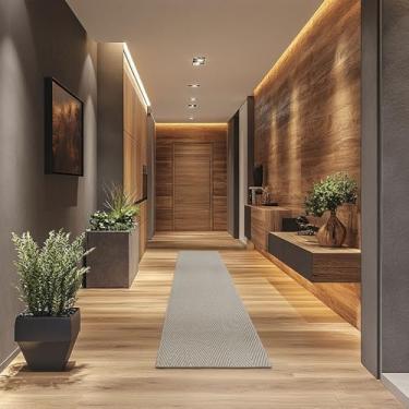 Imagem de Tapetes São Carlos - Tapete Bali Estilo | Polipropileno com Textura Rústica e Barras Dobradas | Ideal p/Sala com Visual Artesanal | 0,6cm x 0, 66m x 2,4m