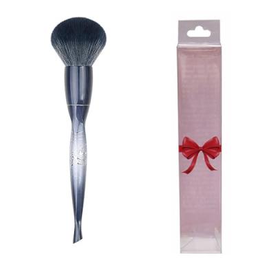 Imagem de Ferramentas de maquiagem feminina ampulheta pincel solto banhado a ouro escova única premium grande escova de cabelo macio para pó de unhas e maquiagem LCC853-01