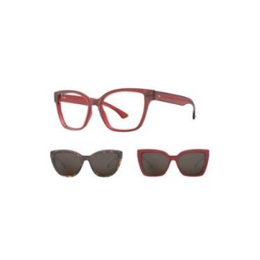 Imagem de Armação De Óculos Hb Switch 0403 10104030915034 Vermelho Translúcido-Feminino