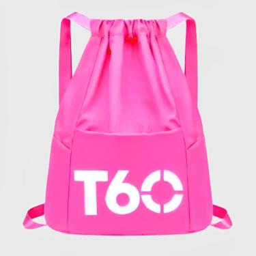 Imagem de Mochila Saco Bag Bolsa Cordão Esportiva Impermeável Futebol Basquete Beach Academia Treino Passeio-Unissex