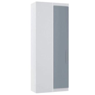 Imagem de Guarda Roupa De Canto Reto Modulado 90cm 1 Porta Alpes Luciane Móveis