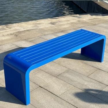 Imagem de Banco preto ao ar livre, bancos para exterior, banco de parque de metal, bancos externos, banco de metal ao ar livre, bancos de jardim para exterior, pequeno banco ao ar livre, para jardim, varanda e