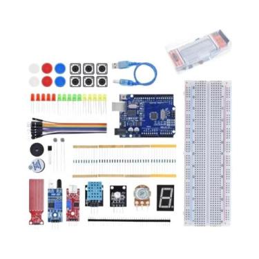 Imagem de Kit Inicial Arduino Uno R3 Com Placa De Circuito, Detecção De Som, Nív