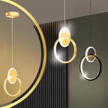 Imagem de Luminária Pendente Teto 1,50M Led Duplo 24 Watts 3 Cores - GIMPO