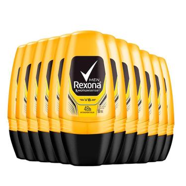 Imagem de Kit Desodorante Roll On Rexona V8 50ml - 12 Unidades