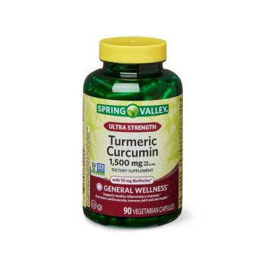 Imagem de TURMERIC CURCUMIN 1,500mg - 90un - SPRING VALLEY