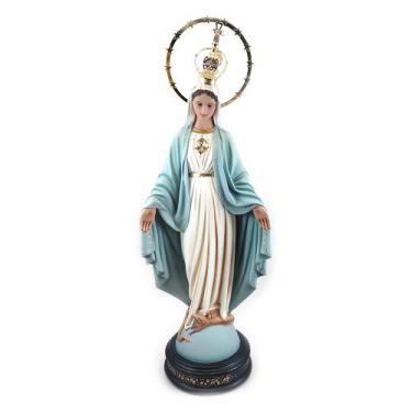 Imagem de Imagem Nossa Senhora  das Graças Manto Azul Claro Aureola 12 Estrelas 