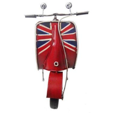 Imagem de Moto Londres Modelo Vespa Vintage Retro De  Metal Fundido (CJ-017) - C