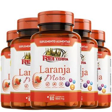 Imagem de KIT C/5 Un. Suplemento Laran ja Moro Moro sil  Zinco Vit. A Vit. C Vit