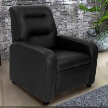 Imagem de Poltrona Reclinável Classic 2 Posições - Preto - Matrix, Preto