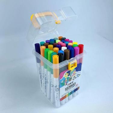 Imagem de Caneta Marcadora Marca Texto Hidrocor Para Pintura De Arte Aquarela Material Escolar Modelo cores 36