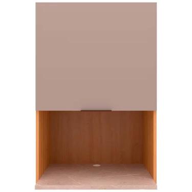 Imagem de Armário Cristal 1 Porta Basculante Bartira Lâmina Mel-nude