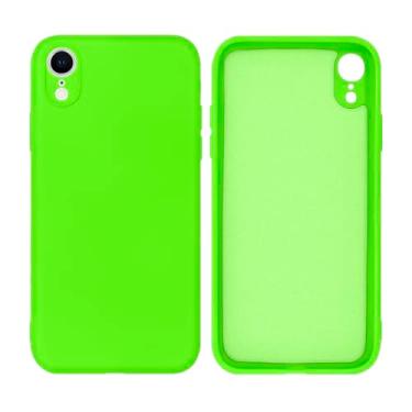 Imagem de Capinha Celular para iPhone XR Com Proteção de Câmera em Silicone com Interior Aveludado
