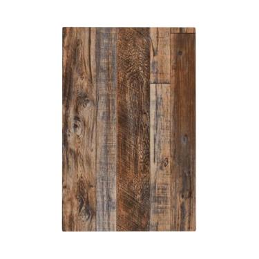 Imagem de Wpshijia Capas decorativas para interruptor de luz, placa de madeira marrom, 1 gangue, sem dispositivo, capas de tomada em branco único, placa de parede, placa de cobertura para interruptor de luz