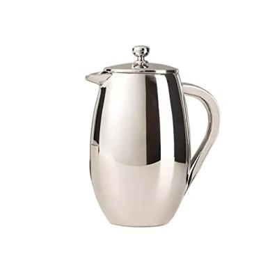 Imagem de Panela de pressão para café de aço inoxidável, bule de café para uso doméstico, bule de chá, filtro de café, bule manual (uma cor, uma cor)