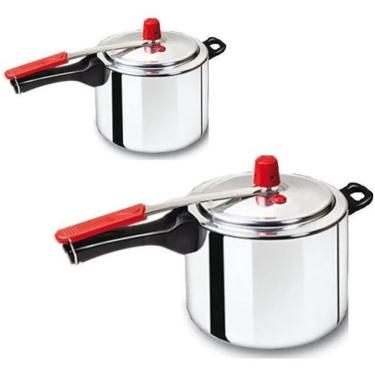 Imagem de Kit 2 Panelas De Pressão 4,5 E 10,0 Litros