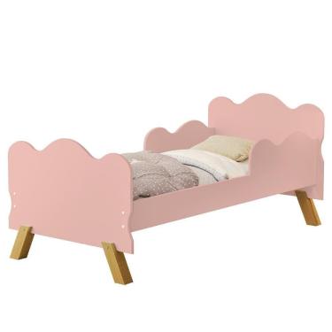 Imagem de Mini Cama Infantil 148x68cm Proteção Lateral Vivi Rose Z53 - Mpozenato