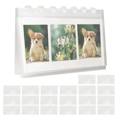 Imagem de Álbum de Fotos Calendário de Mesa | Porta-Fotocartões Com Páginas De Recarga | Álbum De Fotos Em Formato De Calendário De Mesa | Para Quarto Sala De Estar De Cabeceira Das Mães Casamento